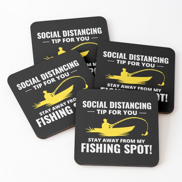 Item preview, Fishing Boat Fisherman Social Distancing Tips designed and sold by CuteDesigns1.