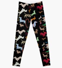 Dackel Hund. Liebe. Muster Leggings