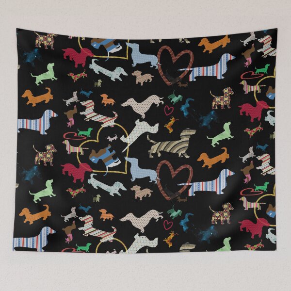 Item preview, dachshund dog. love. pattern designed and sold by monicamarcov.