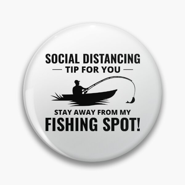 Item preview, Fishing Boat Fisherman Social Distancing Tips designed and sold by CuteDesigns1.