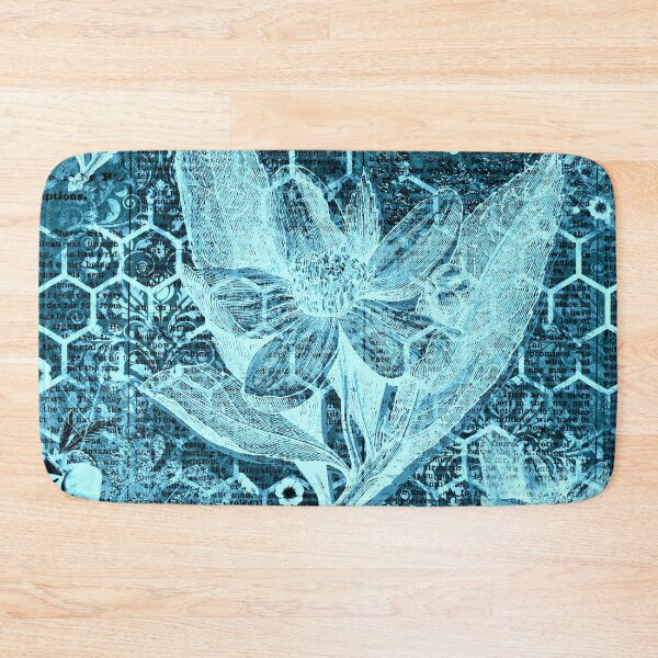 Artikelvorschau, Wabenblau mit Blumen entworfen und verkauft von Minxylynx4.