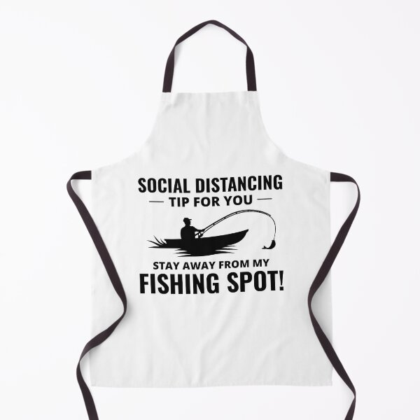 Item preview, Fishing Boat Fisherman Social Distancing Tips designed and sold by CuteDesigns1.