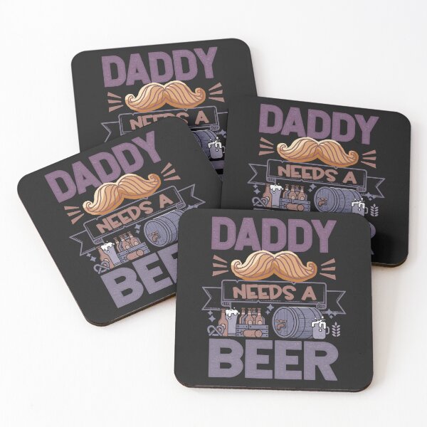 Item preview, Daddy needs a beer Funny Quote designed and sold by VichallanStudio.
