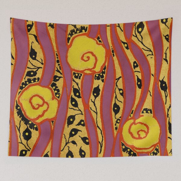 Item preview, Elegant Art Nouveau stencil print Flower Pattern by E.A. Seguy 11 designed and sold by fivo.