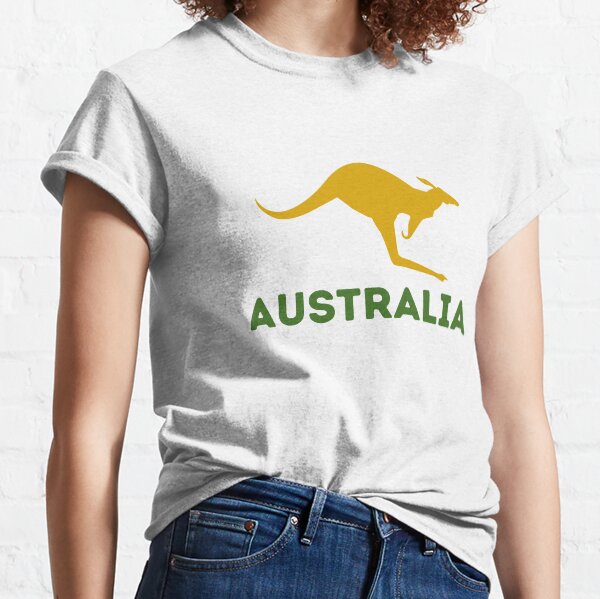 Australia, Yellow Gold Kangaroo Classic T-Shirt