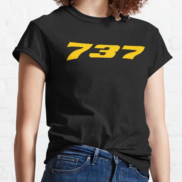 737 Seven-Three-Seven (Yellow) Classic T-Shirt