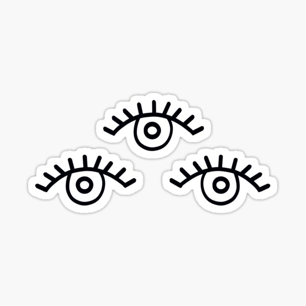 third eye black Sticker