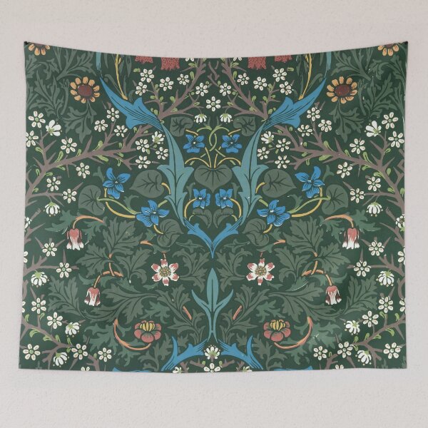 Item preview, William Morris Blackthorn Pattern, 1892 designed and sold by Vintage Wall Art.