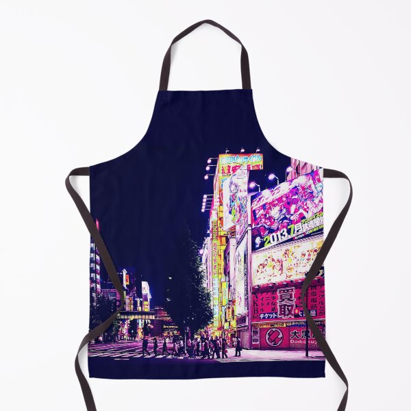 Item preview, Pedestrians walk through Cyberpunk Tokyo japan designed and sold by vanyadesign.