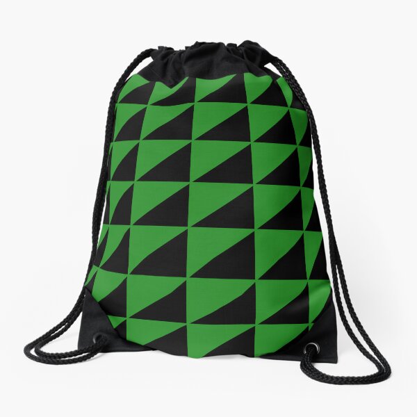 Anarchist Flag--Green Drawstring Bag