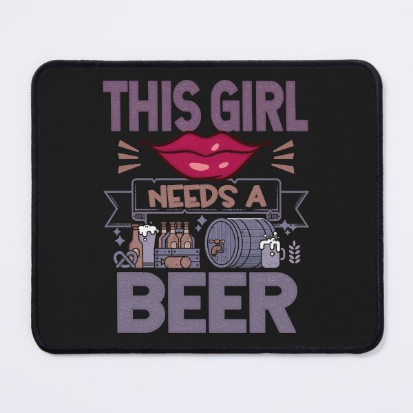 Item preview, This girl needs a beer Funny Quote designed and sold by VichallanStudio.