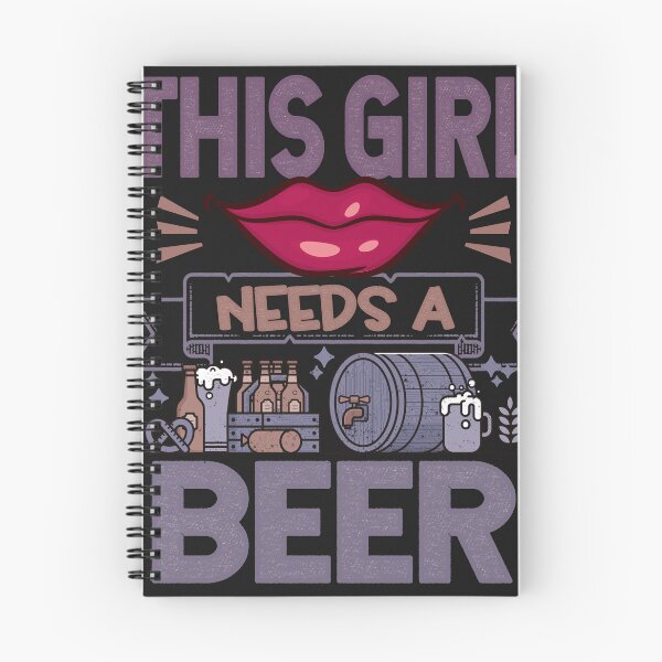 Item preview, This girl needs a beer Funny Quote designed and sold by VichallanStudio.