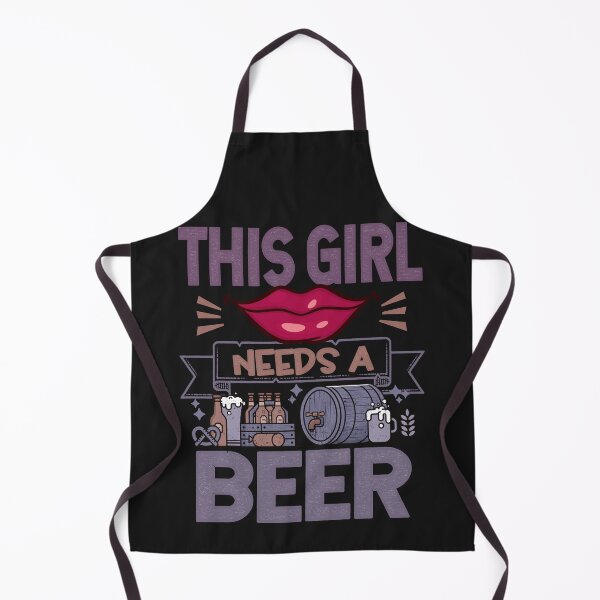 Item preview, This girl needs a beer Funny Quote designed and sold by VichallanStudio.