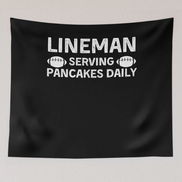Item preview, Lineman Servicing Pancakes Daily - Funny Footballer Gift designed and sold by Mindcaptain.