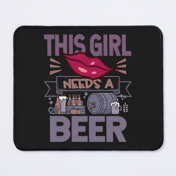 Item preview, This girl needs a beer Funny Quote designed and sold by VichallanStudio.