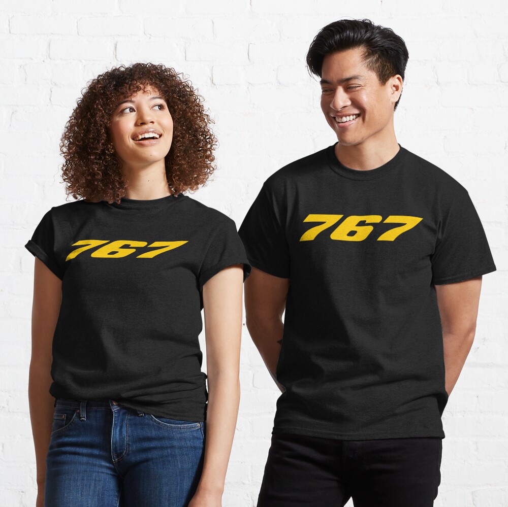 767 Seven-Six-Seven (Yellow) Classic T-Shirt