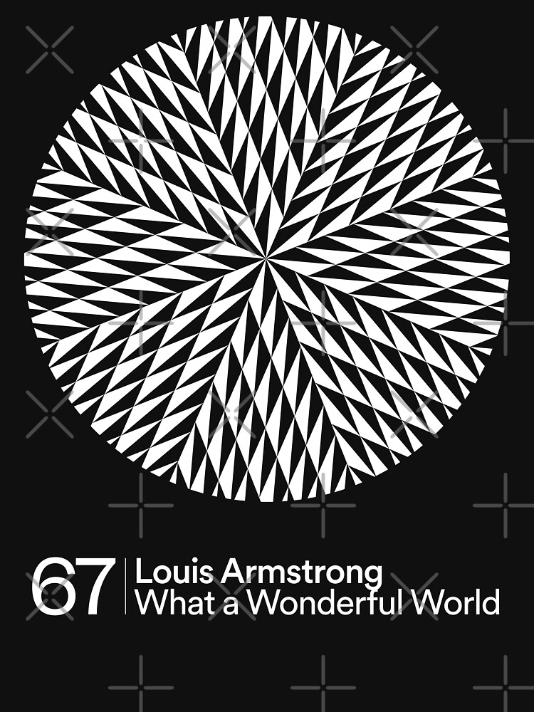 What A Wonderful World Aesthetic Design Louis Armstrong Unisex T-Shirt –  Teepital – Everyday New Aesthetic Designs