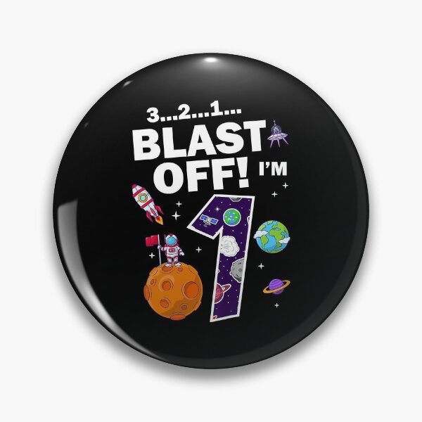 Item preview, Kids 1st Birthday Blast Off Im 1 Year Old Galaxy Astronaut designed and sold by PameGraha.