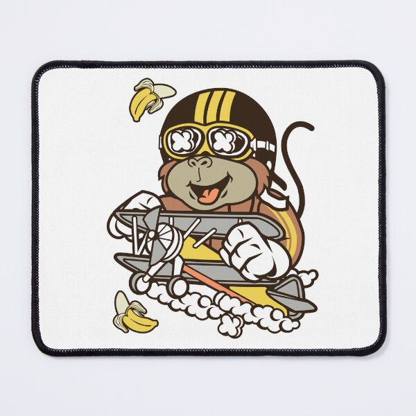 Item preview, Monkey Pilot Flying Airplane designed and sold by halleinstyle.