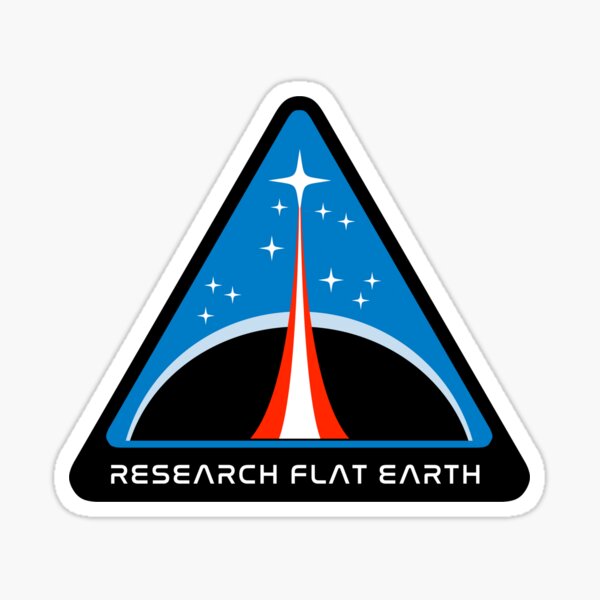 Flat Earth Designs - RESEARCH FLAT EARTH Sticker