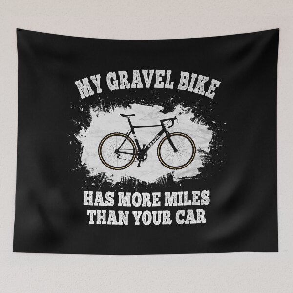Item preview, My Gravel Bike has more miles than your car Cyclocross Bikepacking designed and sold by grinta2021.