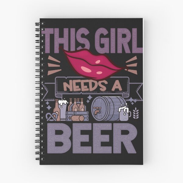 Item preview, This girl needs a beer Funny Quote designed and sold by VichallanStudio.