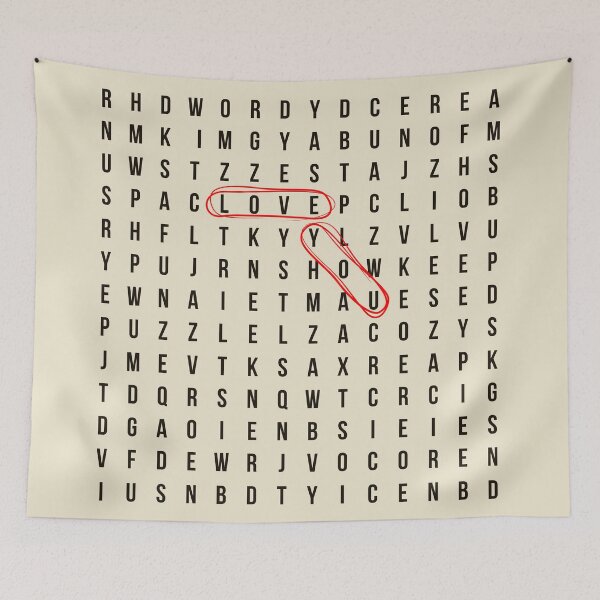 Item preview, love you crossword puzzle designed and sold by Buno.