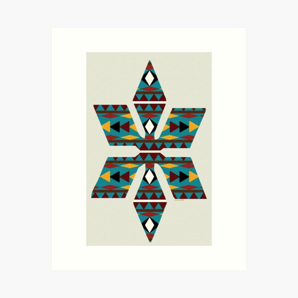 Aperçu de l'œuvre Art Navajo Sarcelle créée et vendue par Christina Rollo.