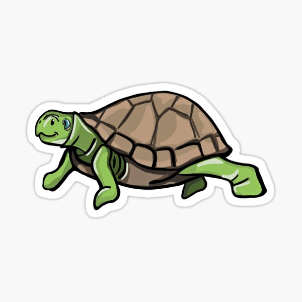 Turtle with Hearing Aid Sticker