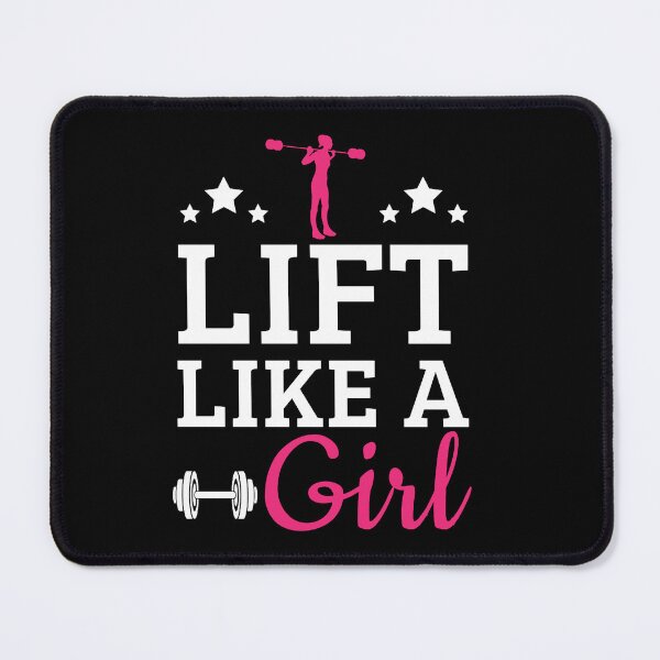 Item preview, Lift like a girl Gym Fitness Workout Quote designed and sold by ORNOL.