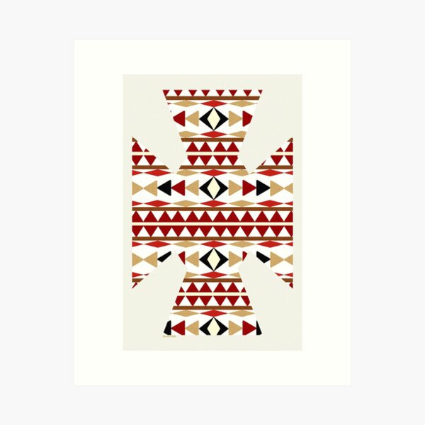 Aperçu de l'œuvre Art Navajo Blanc créée et vendue par Christina Rollo.