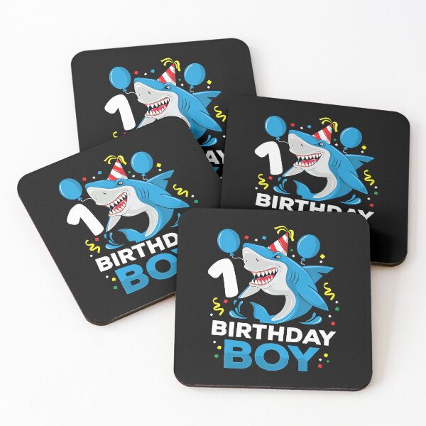 Item preview, Kids 1st Birthday Boy Shark Ocean Theme Party 1 Year Old Toddler designed and sold by PameGraha.