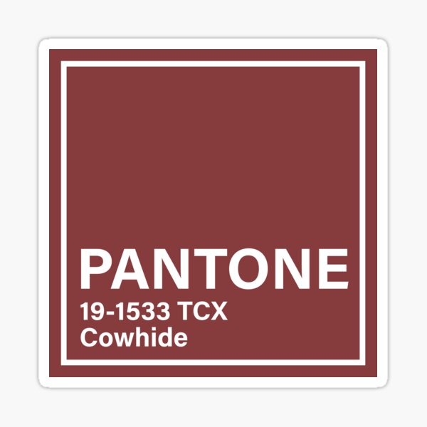 pantone 18-1312 TCX Deep Taupe Sticker for Sale by princessmi-com