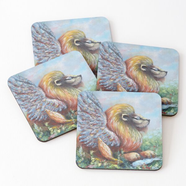 Item preview, Lion with wings Oil Painting designed and sold by MariDaniArt.