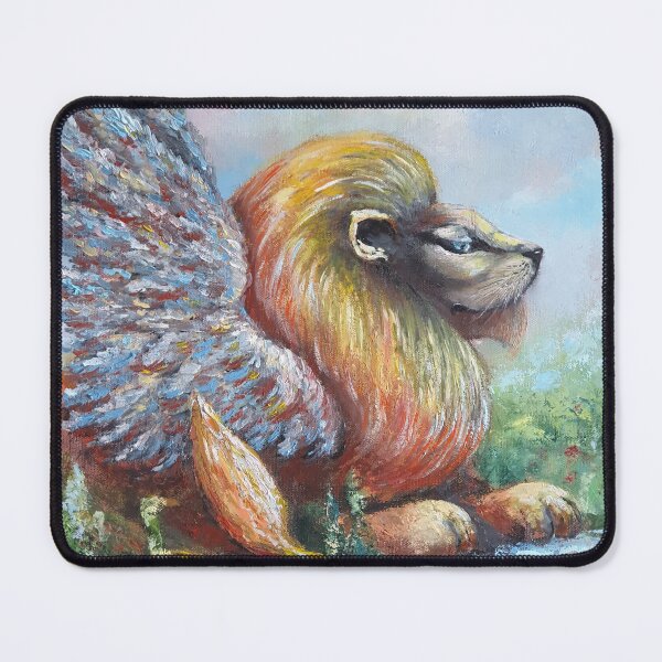 Item preview, Lion with wings Oil Painting designed and sold by MariDaniArt.