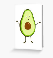 Mr Avocado Greeting Card
