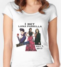 "I Met" Lana Parrilla Toronto ONT, Canada Convention - Once Upon A Time Convention Women's Fitted Scoop T-Shirt