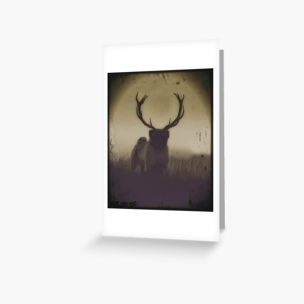 pug of the wild Greeting Card