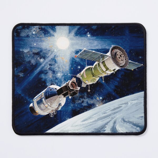 Item preview, Apollo-Soyuz docking - 1974 Concept Art designed and sold by arthook.