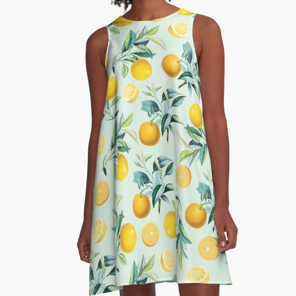 oranges print dress