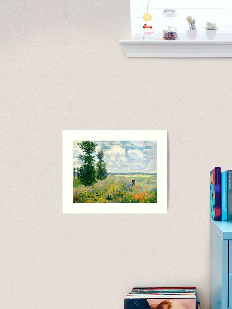 Thumbnail 2 of 3, Art Print, fields of poppies claude monet designed and sold by arthistory.