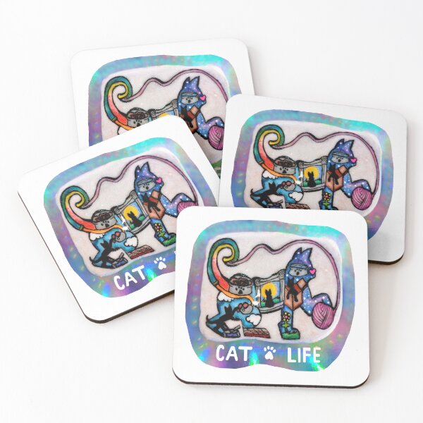 Item preview, Playful Cat Life Silhouette  designed and sold by Deborah Camp.