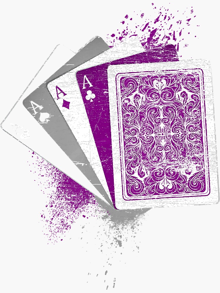 Asexuality T Ace Flag Playing Cards Queer Lgbt Asexual Sticker For Sale By Ritualwalker 5550