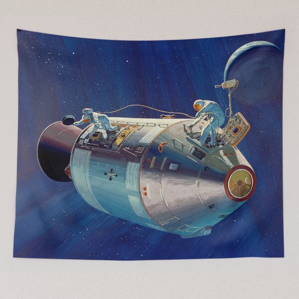 Item preview, Extravehicular Activity - 1971 Apollo XV Concept Art designed and sold by arthook.