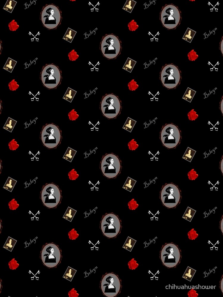 Anne Boleyn print black and red by chihuahuashower