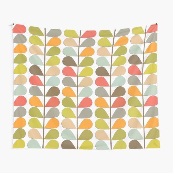 Retro 60s Midcentury Modern Pattern Tapestry