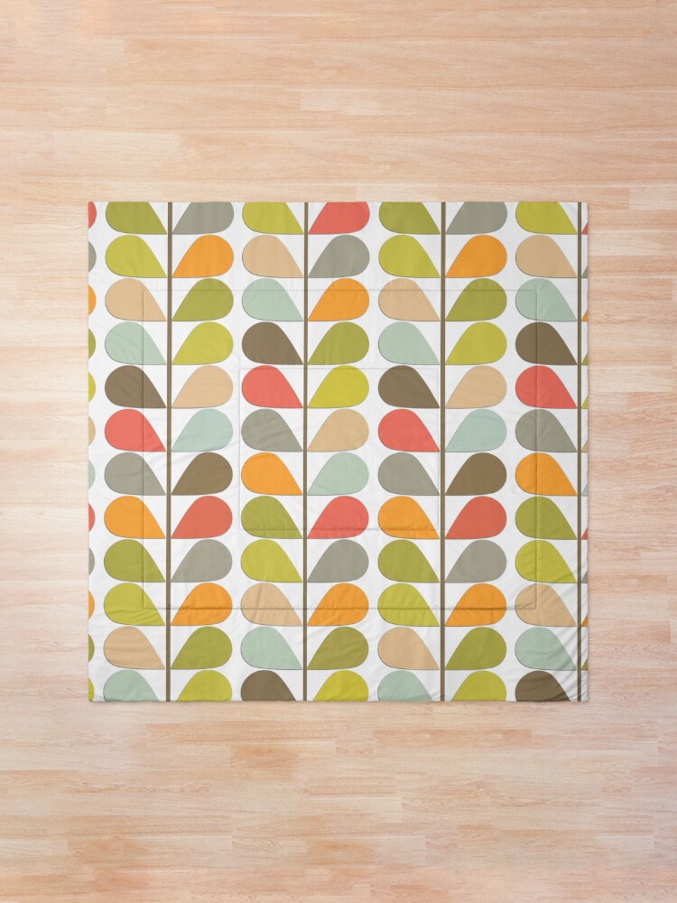 Alternate view of Retro 60s Midcentury Modern Pattern Comforter