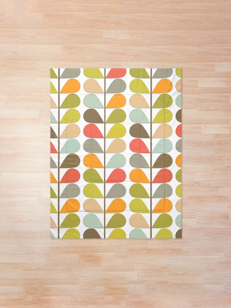 Alternate view of Retro 60s Midcentury Modern Pattern Comforter