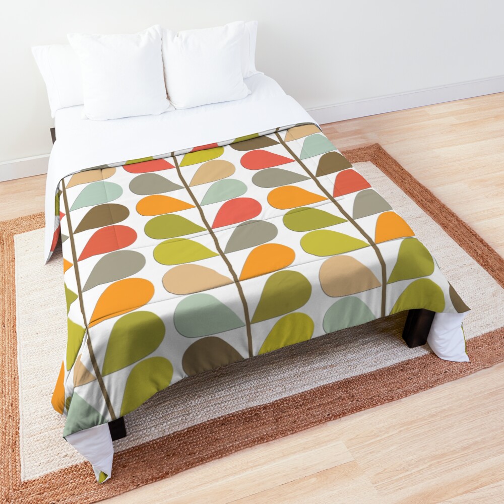 Retro 60s Midcentury Modern Pattern Comforter