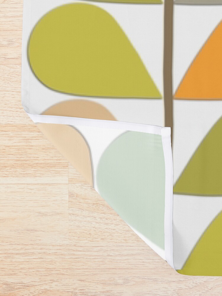 Alternate view of Retro 60s Midcentury Modern Pattern Shower Curtain